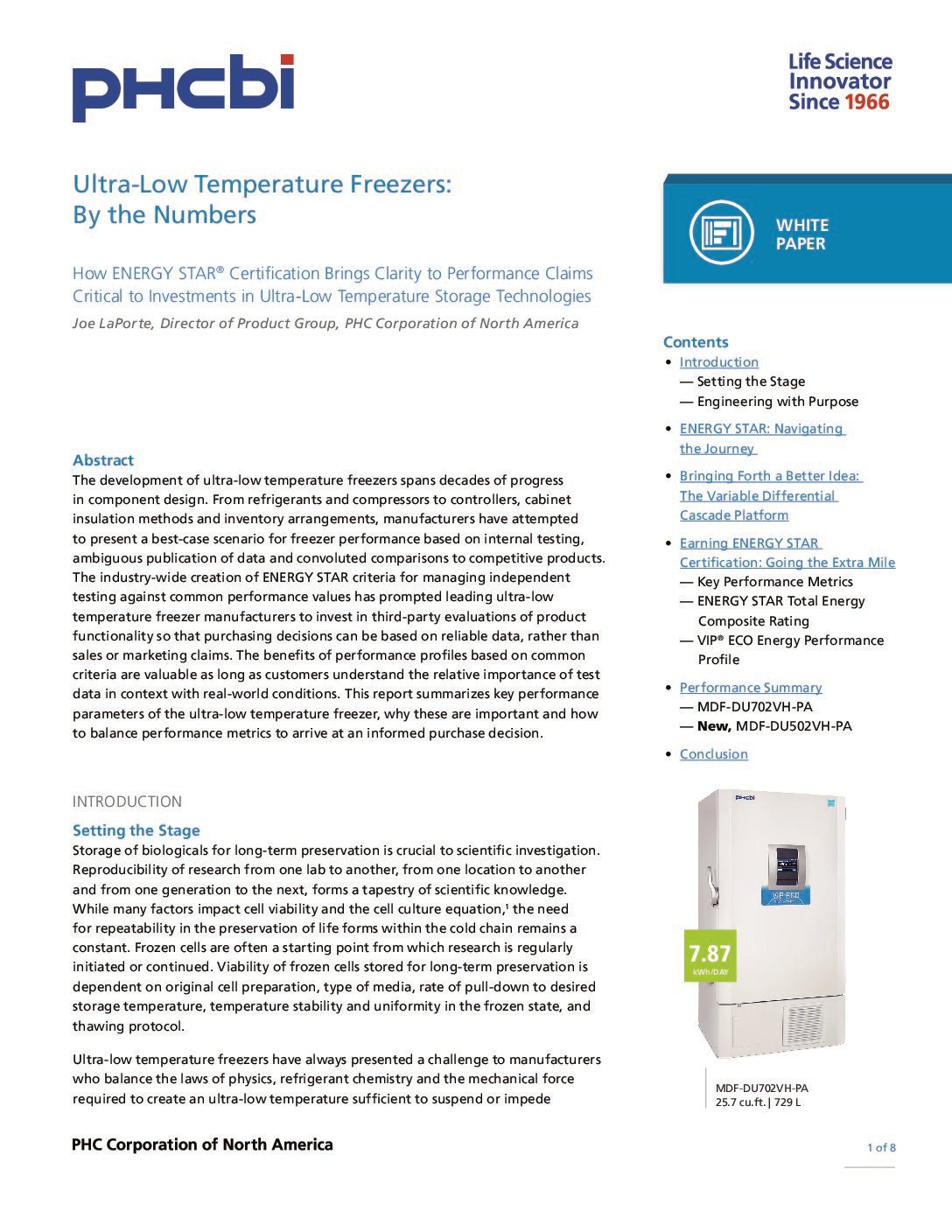 ULT Freezer by the Numbers-Energy Star