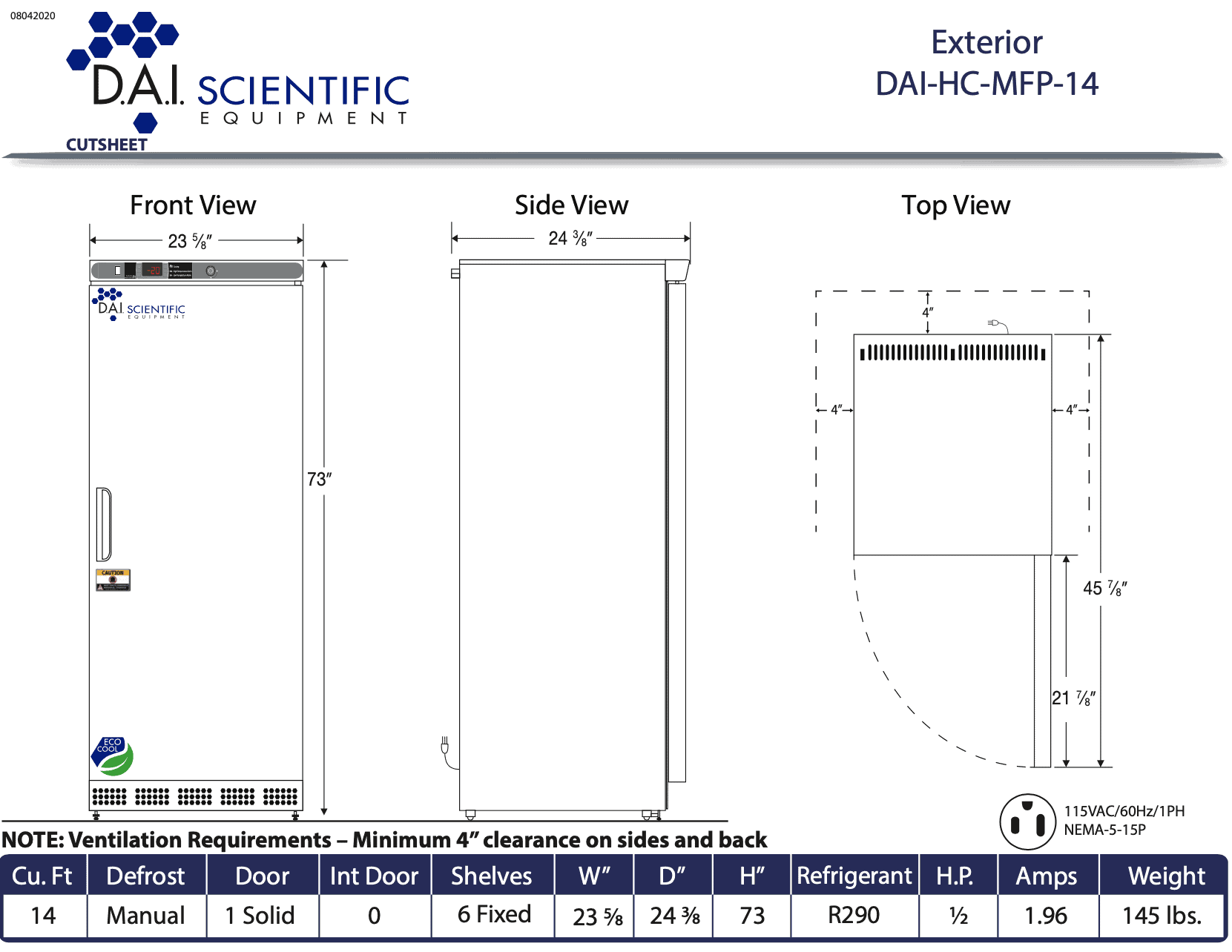 DAI-HC-MFP-14 Ext Cutsheet