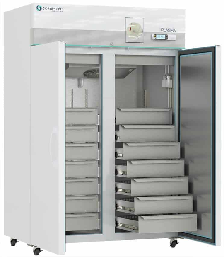 Product Image 2 of Corepoint Solid 2-Door Blood Blank Plasma Freezer with Chart Recorder