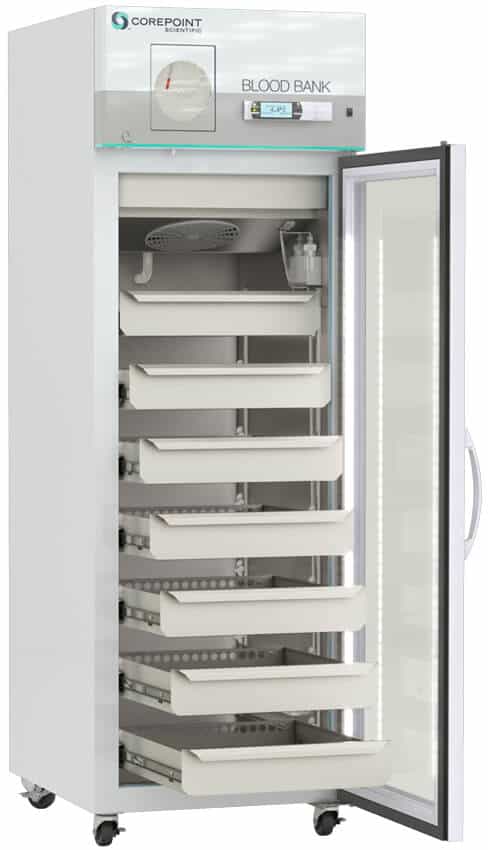 Product Image 2 of Corepoint Glass Door Blood Bank Refrigerator with Chart Recorder