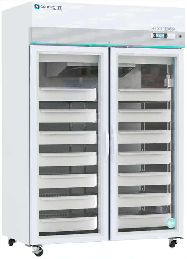Product Image 1 of Corepoint Glass 2-Door Blood Bank Refrigerator