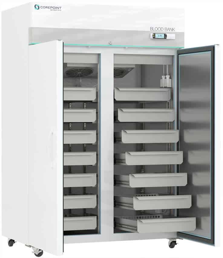 Product Image 2 of Corepoint Solid 2-Door Blood Bank Refrigerator