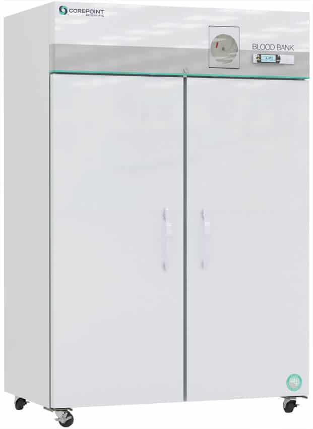 Product Image 1 of Corepoint Solid 2-Door Blood Bank Refrigerator with Chart Recorder
