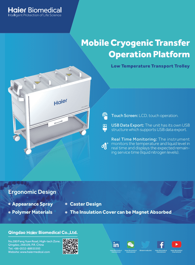 Cryogenic Transport Trolley Brochure Cover