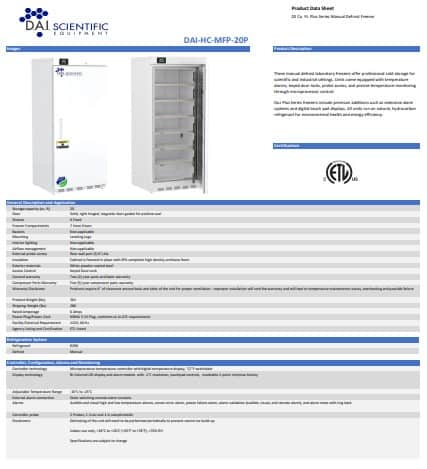 DAI-HC-MFP-20P data sheet