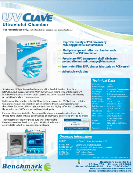 UV sterilizer brochure