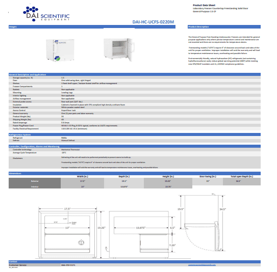 DAI-HC-UCFS-0220M DataSheet cover