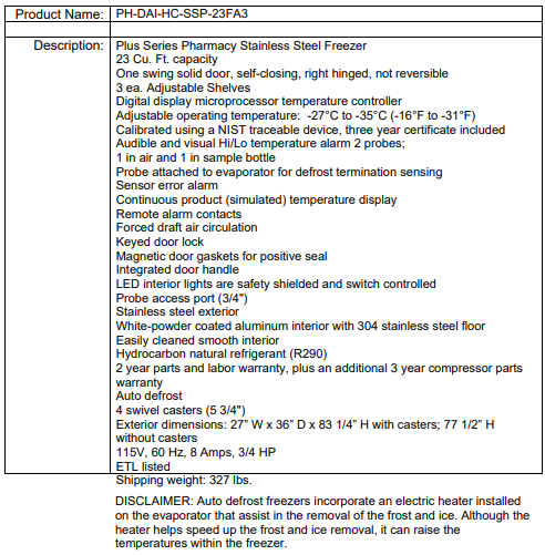 PH-DAI-HC-SSP-23FA3 SpecSheet