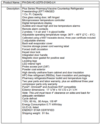 PH-DAI-HC-UCFS-0104G-LH SpecSheet