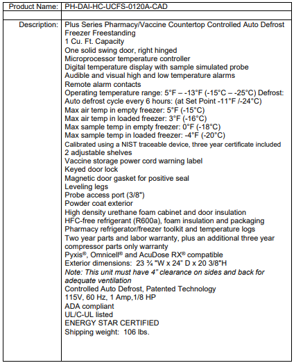 PH-DAI-HC-UCFS-0120A-CAD SpecSheet