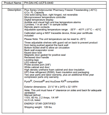 PH-DAI-HC-UCFS-0440 SpecSheet
